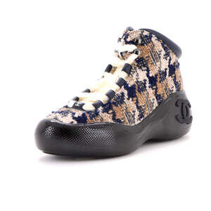 Chanel Women's Coco Neige CC Chunky High-Top Sneakers Tweed
